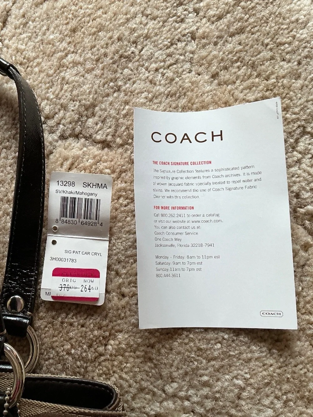 Coach Carly Monogram Satchel Bag Tote New With Tags Coach - Picture 9 of 11